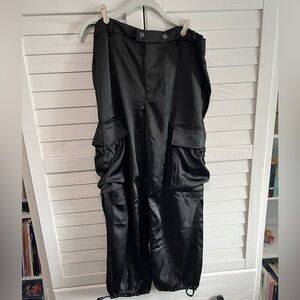 Banana Republic Satin Cargo Pants